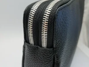 کیف دستی (پاسپورتی) مردانه چرم طبیعی مدل دو زیپ