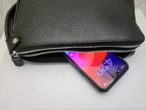 کیف دستی (پاسپورتی) مردانه چرم طبیعی مدل دو زیپ