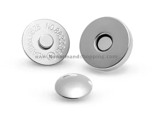 دکمه مگنت (آهنربایی) پرچ دار رنگ نیکل