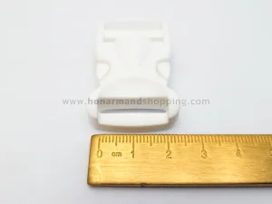 قفل خرچنگی پلاستیکی سایز 2 خارجی درجه یک رنگ سفید