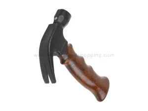 چکش دوشاخ دسته کوتاه چوبی دارای میخ کش