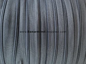 زیپ پلاستیکی شماره 3 رنگ طوسی