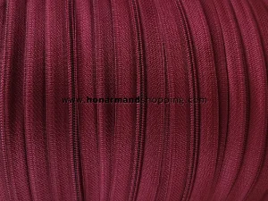 زیپ پلاستیکی شماره 3 رنگ زرشکی