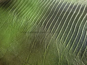 چرم گاوی طرح لیزارد رنگ سبز لجنی