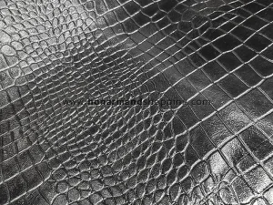 چرم طبیعی شتر طرح روکو رنگ مشکی