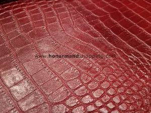 چرم گاوی طرح روکو رنگ زرشکی