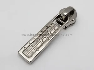 سرزیپ طرح کامپیوتری شماره 5 مناسب زیپ دندانه پلاستیکی رنگ نیکل