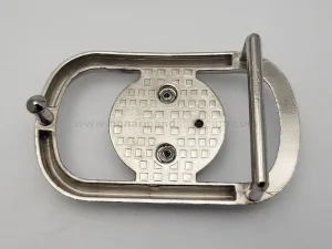 سگک کمربند پلاکی سایز 3.5 رنگ نیکل