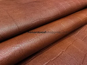 چرم بزی طرح پریما رنگ عسلی