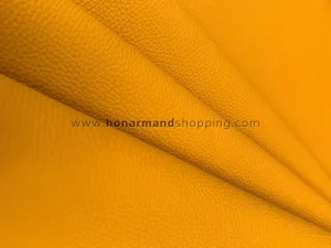 چرم گاوی طرح فلوتر رنگ زرد خردلی مات