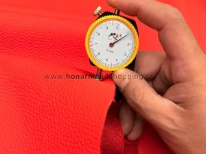 چرم گاوی طرح فلوتر رنگ قرمز مات