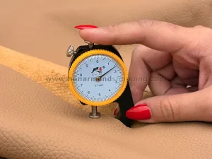 چرم گاوی طرح فلوتر رنگ ویزون مات