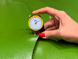 چرم طبیعی گاوی رنگ سبز چمنی