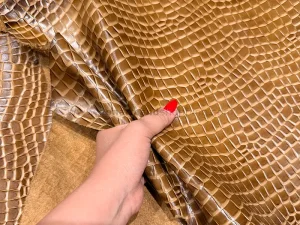 چرم گاوی طرح سنگی رنگ قهوه ای