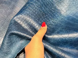 چرم بزی طرح پریما رنگ سرمه ای