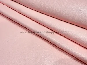 چرم گاوی طرح ناپا رنگ صورتی روشن
