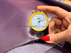 چرم گاوی طرح ناپا رنگ بنفش