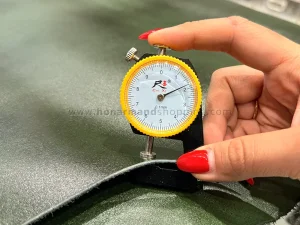 چرم گاوی طرح ناپا رنگ سبز ابر و بادی