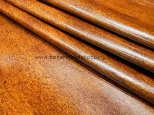 چرم گاوی طرح ناپا رنگ قهوه ای پتینه