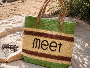 ساک ساحلی زنانه طرح meet