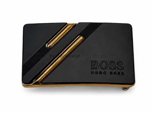 سگک کمربند پلاکی طرح BOSS سایز 3.5 رنگ مشکی