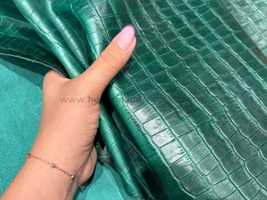 چرم گاوی طرح پریما رنگ سبز
