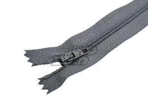 زیپ پلاستیکی 20 سانتی رنگ طوسی