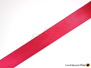 بند برزنت ساتن خارجی رنگ قرمز (عرض 2.5 سانت)