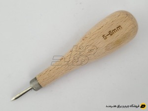 درفش اریب دسته چوبی mm 5-6