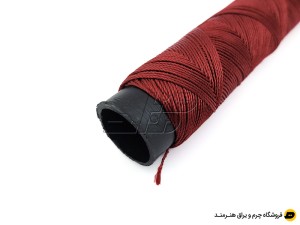 قرقره نخ ابریشم رنگ عنابی