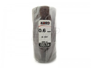 دوک نخ موم دار کورد (KORD) سایز 0.6 رنگ قهوه ای کد 207