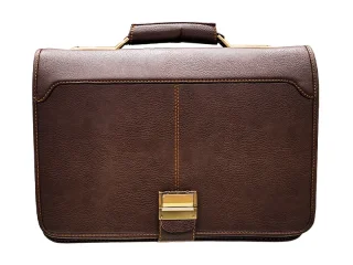 کیف اداری مردانه چرم مصنوعی رنگ قهوه ای