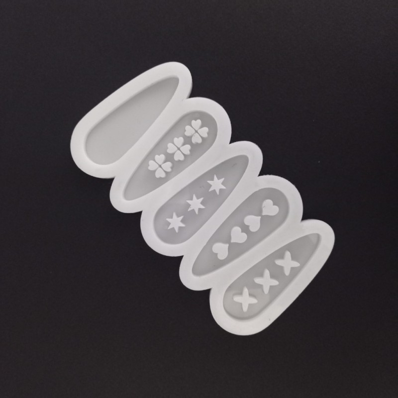 قالب سیلیکونی رزین مدل گیره سر اشکی کد5