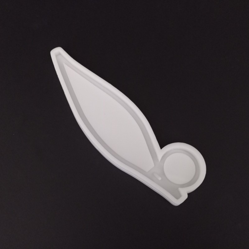 قالب سیلیکونی رزین مدل جاعودی لبه دار طرح برگ وارمردار