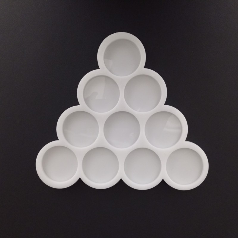 قالب سیلیکونی رزین مدل دایره 5 سانت 10 عددی