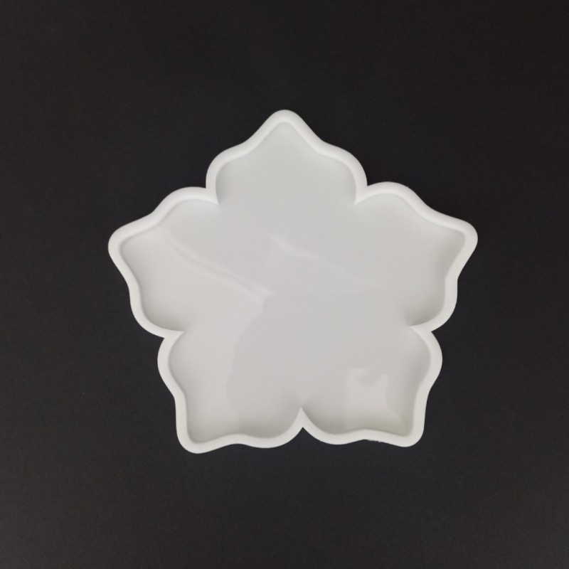قالب سیلیکونی رزین مدل گل پنج پر طرح  2  کد 18 سانتیمتری