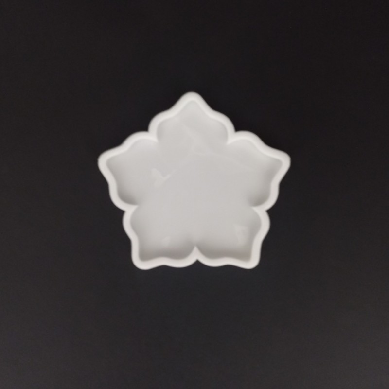 قالب سیلیکونی رزین مدل گل پنج پر طرح  2  کد 13 سانتیمتری
