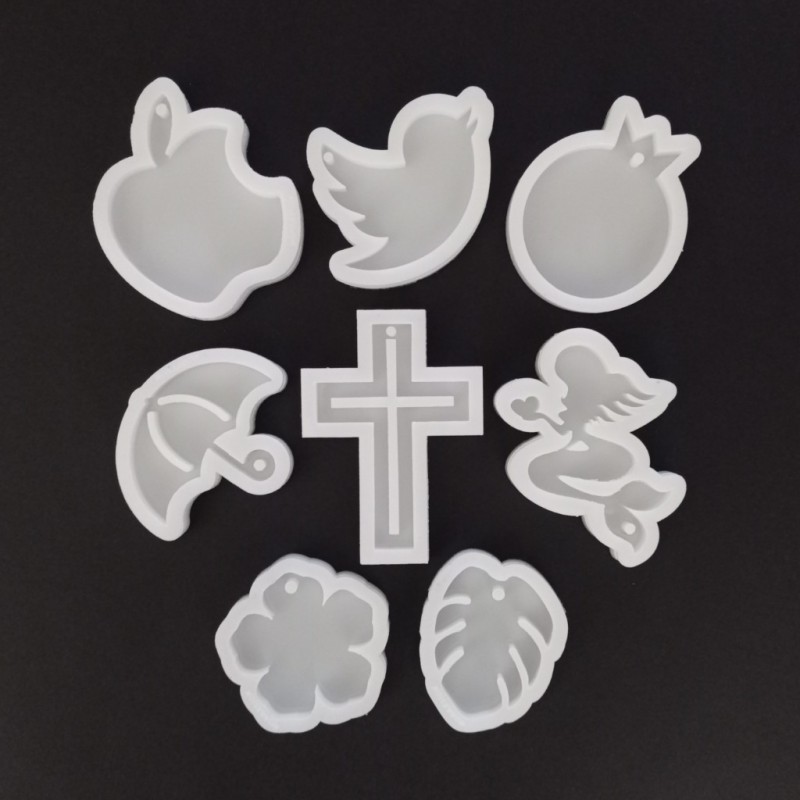 قالب سیلیکونی رزین مدل جاکلیدی پک keys مجموعه 8 عددی