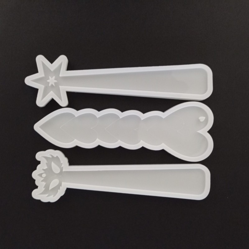 قالب سیلیکونی رزین مدل بوکمارک طرحدار بسته 3عددی