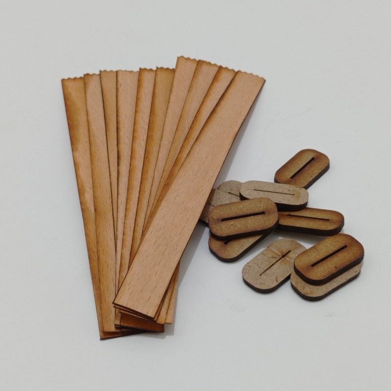 فتیله چوبی شمع هنرستون بسته 10 عددی