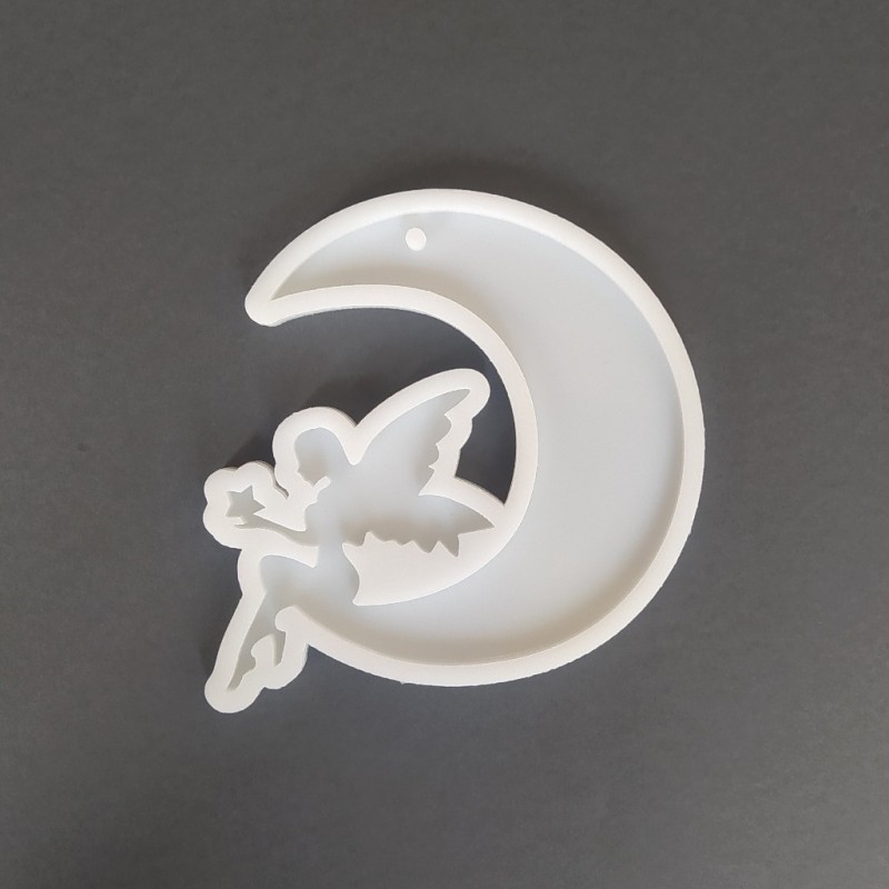 قالب سیلیکونی رزین مدل آویز فرشته وماه