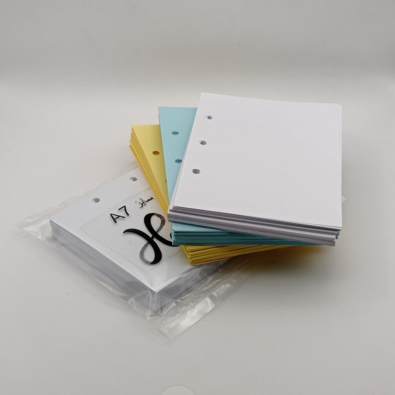 کاغذ دفترچه رزینی سایز A7 بسته 100 عددی