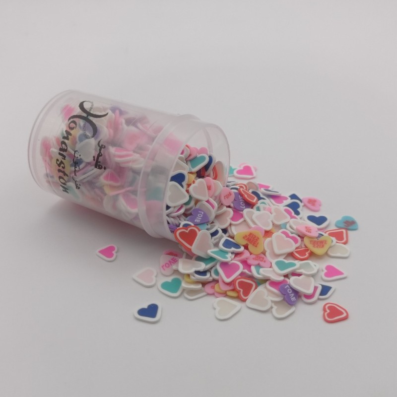 فیمو چیپسی هنرستون مدل قلب چندرنگ