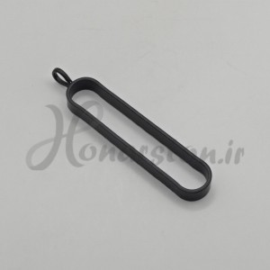 قاب فلزی رزین مدل مستطیل لبه گرد مشکی