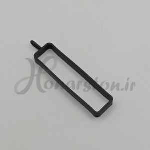 قاب فلزی رزین مدل مستطیل مشکی