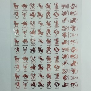 قیمت طلق رزین طرح نماد ماه تولد رنگ طلایی