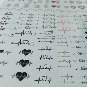 طلق رزین طرح ضربان قلب و لاو