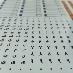 طلق رزین طرح پلاک ماشین و حروف و عدد