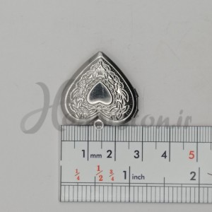 آویز گردنی لاکت طرح قلب ساده نقره ای