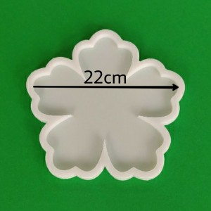قالب سیلیکونی رزین مدل گل پنج پر طرح 22 سانتیمتری